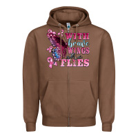 Chestnut with brave wings she flies Zipper Hoodie - BarkalooDesign