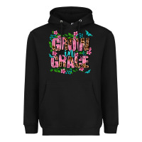 Black grow in grace Heavyweight Hoodie - AdoDesignShop