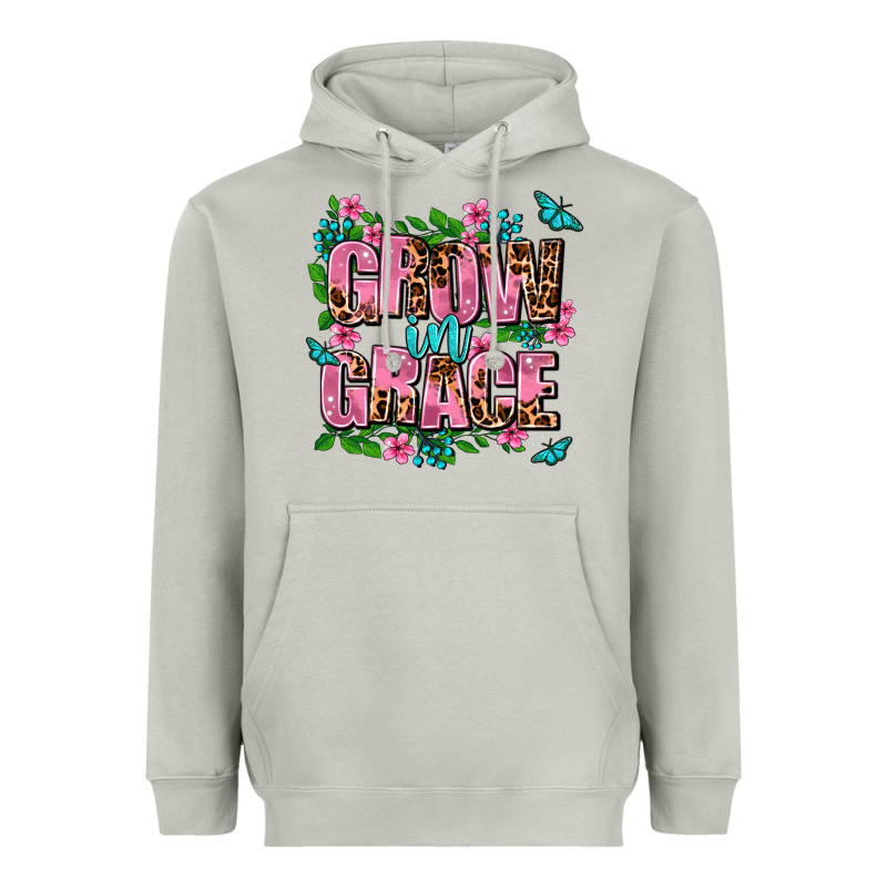 Grow In Grace Heavyweight Hoodie by AdoDesignShop | Teevron