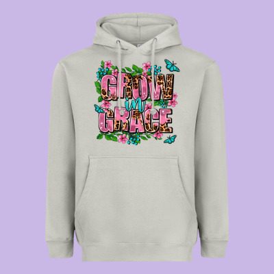 Grow In Grace Heavyweight Hoodie Designed By Adodesignshop