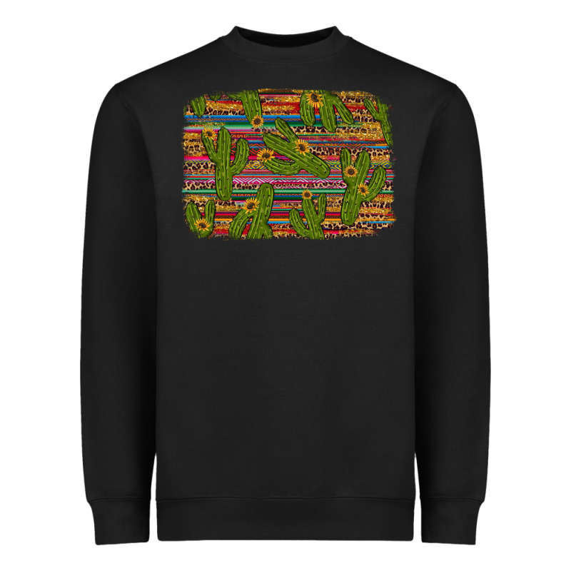 Cinco De Mayo Sunflower And Cactus Background Heavyweight Sweatshirt by Artiststas | Teevron