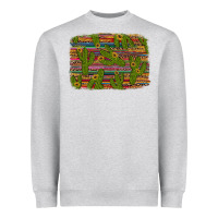 Heather Grey cinco de mayo sunflower and cactus background Heavyweight Sweatshirt - Artiststas