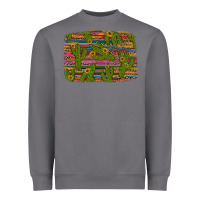 Storm cinco de mayo sunflower and cactus background Heavyweight Sweatshirt - Artiststas