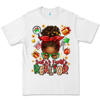 White santas favorite realtor messy bun Premium Tee - texasbilliewilder
