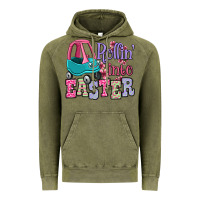 Vintage Olive Easter Day Rollin into Easter toddler car Vintage Hoodie - OliviaCreatesArt