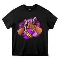 Black Halloween afro sneakers Heavy Core Tee - RanaPortraitStore
