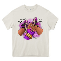 Cream Halloween afro sneakers Heavy Core Tee - RanaPortraitStore