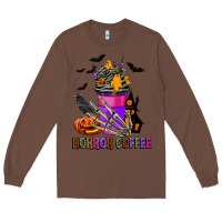 Chestnut Horror Coffee Long Sleeve Tee - FaDigitalArtStudio