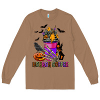 Toasted Coconut Horror Coffee Long Sleeve Tee - FaDigitalArtStudio