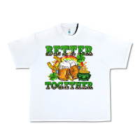 White Better together St. Patrick's Day Urban Heavy Tee - CowGirlArtShop