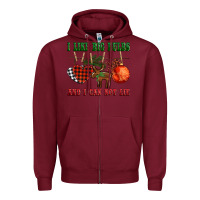 Burgundy i like big bulbs and i can not lie Zipper Hoodie - BarkalooDesign