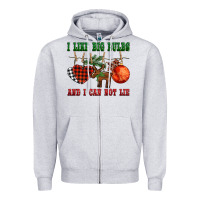 Heather Grey i like big bulbs and i can not lie Zipper Hoodie - BarkalooDesign