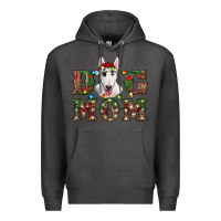 Charcoal Heather Christmas Dog Mom Bull Terrier Premium Hoodie - RanaPortraitStore