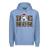 Colony Blue Christmas Dog Mom Bull Terrier Premium Hoodie - RanaPortraitStore