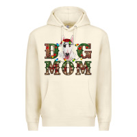 Sandshell Christmas Dog Mom Bull Terrier Premium Hoodie - RanaPortraitStore