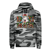 Slate Camo Christmas Dog Mom Bull Terrier Premium Hoodie - RanaPortraitStore