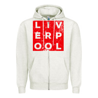Oatmeal Heather Cool Retro Grunge Vintage look Liverpool shirt gift , best gift, costu Zipper Hoodie - maiPhamDesign