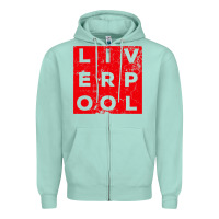 Seafoam Cool Retro Grunge Vintage look Liverpool shirt gift , best gift, costu Zipper Hoodie - maiPhamDesign