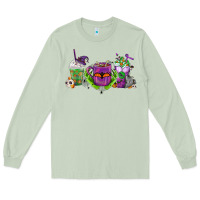 Matcha Halloween Coffee Cups Long Sleeve Tee - FaDigitalArtStudio