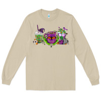 Mushroom Halloween Coffee Cups Long Sleeve Tee - FaDigitalArtStudio