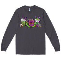Smoke Halloween Coffee Cups Long Sleeve Tee - FaDigitalArtStudio