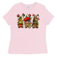 Bubblegum Pink Christmas Army Gnomes 4th of july Ladies Tee - HowdyJamesFarm