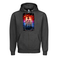 Charcoal Heather Things Eleven Days Stranger Zipper Hoodie - maiPhamDesign