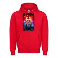 Red Things Eleven Days Stranger Zipper Hoodie - maiPhamDesign