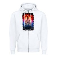 White Things Eleven Days Stranger Zipper Hoodie - maiPhamDesign