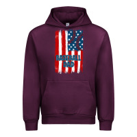 Mauve Wine baseball dad american flag Urban Hoodie - JahusDesignShop
