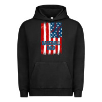 Pigment Black baseball dad american flag Urban Hoodie - JahusDesignShop