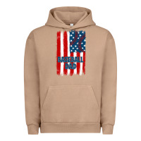 Pigment Burro baseball dad american flag Urban Hoodie - JahusDesignShop