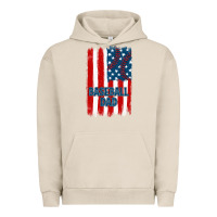 Pigment French Oak baseball dad american flag Urban Hoodie - JahusDesignShop