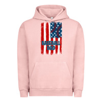 Pigment Salmon baseball dad american flag Urban Hoodie - JahusDesignShop