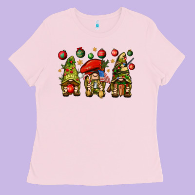 Christmas Army Gnomes 4th Of July Ladies Tee Designed By Howdyjamesfarm