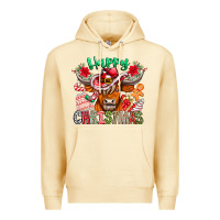 Pina Colada Happy Christmas Cow Premium Hoodie - CowhideDigitalArt