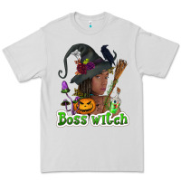 Dove Grey Boss witch afro Premium Tee - NancyCooperArtShop
