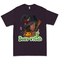 Plum Boss witch afro Premium Tee - NancyCooperArtShop