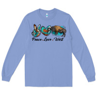 Peace Love West Bison Long Sleeve Tee | Teevron