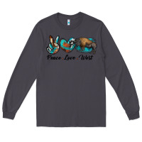 Smoke peace love west bison Long Sleeve Tee - RanaPortraitStore