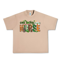 Burro One lucky Nurse with elements St. Patricks Day Urban Heavy Tee - HowdyJamesFarm