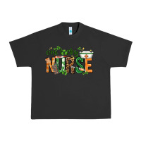 Pigment Black One lucky Nurse with elements St. Patricks Day Urban Heavy Tee - HowdyJamesFarm