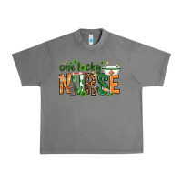 Tornado One lucky Nurse with elements St. Patricks Day Urban Heavy Tee - HowdyJamesFarm