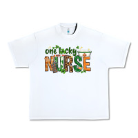White One lucky Nurse with elements St. Patricks Day Urban Heavy Tee - HowdyJamesFarm