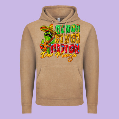 Cinco Cinco De Mayo Vintage Hoodie Designed By Fadigitalartstudio