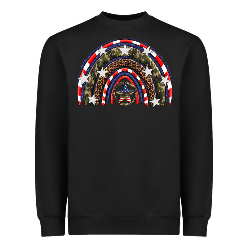 Usa Camouflage Rainbow Heavyweight Sweatshirt by Artiststas | Teevron