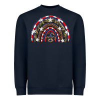 Navy usa camouflage rainbow Heavyweight Sweatshirt - Artiststas