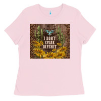 Bubblegum Pink i don't speak dipshit Ladies Tee - TumblerDesignByShophia