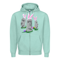 Seafoam easter island moai figures  cute travelers funny gift Zipper Hoodie - maiPhamDesign