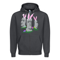 Smoke easter island moai figures  cute travelers funny gift Zipper Hoodie - maiPhamDesign